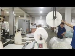 การพิมพ์ผ้าเนื้อผ้า + PE Extruding สีดําและสีขาว