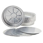 28 Oz Trays With Lids Aluminum Foil Tableware Fast Food Container