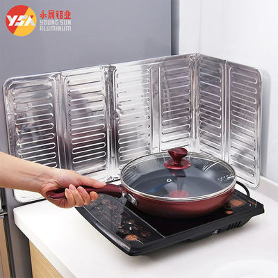 Foldable Aluminum Foil Oil Blocker Kitchen Stove Splatter Guard Wrap Foil