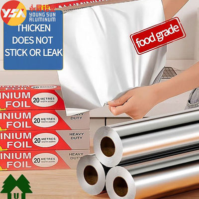 273x165mm Kitchen Aluminum Foil Roll Heavy Duty Food Wrapping Paper Sheet