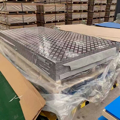 A3003 5052 5754  Aluminum Diamond Plate 6061 Aluminum Tread Plate 5 bar Aluminum Checker Plate Sheet