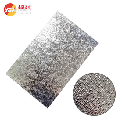 Classic Orange Peel Embossed Aluminum Sheet 1060 3003 H24 Lightweight Bendable Scratch Resistant Color Coated Panel