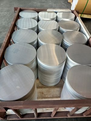 Non Stick 1050 3003 5052 Aluminum Round Circle Cookware Utensils Custom Size High Flatness Burr Free Edge Food Grade