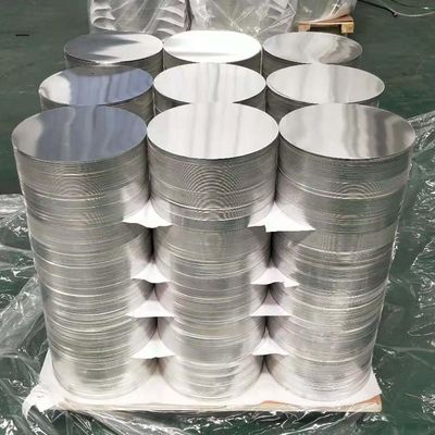 Reflective 0.7mm 0.8mm Aluminum Round Disc 1050 1060 1100 Pot Custom Size High Flatness Burr Free Edge Food Grade