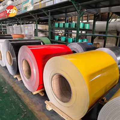 Pvdf ขดลวดอลูมิเนียมเคลือบสี 3105 3003 1060 5052 6061 เคลือบสี