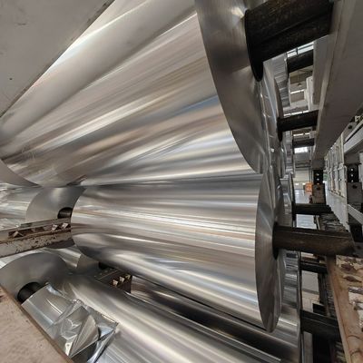 8006 Alloy H22 Aluminum Foil Jumbo Roll 100 Micron Food Grade Container Wrap