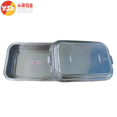 280 มิลลิลิตร 300 มิลลิลิตร สายการบิน โฟลยอลูมิเนียม อาหาร Container Oblong Oven-Safe