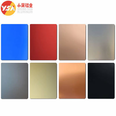 5052 แอลูมิเนียมแอนอดิซ 2 มิลลิเมตร 3 มิลลิเมตร 4 มิลลิเมตร สีดํา สีฟ้า สีแดง ทองแดง