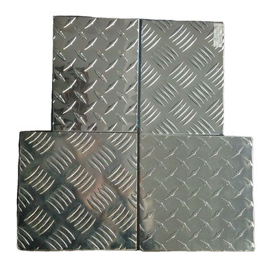 1 3 5 Bar Diamond Aluminum Sheet Plate สําหรับขั้นบันได ทนทานการสวมและไม่เลื่อน