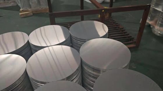 Non Stick 1050 3003 5052 Aluminum Round Circle Cookware Utensils Custom Size High Flatness Burr Free Edge Food Grade