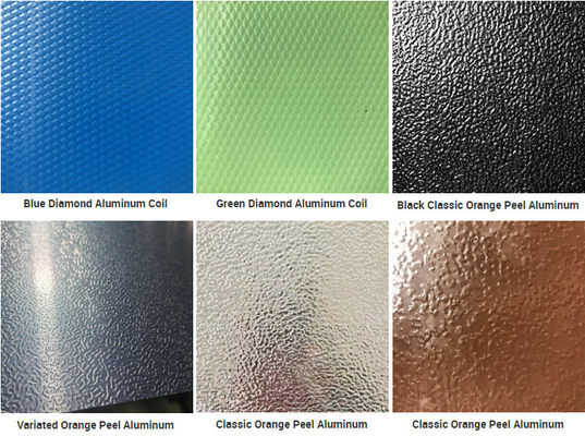 แผ่นอลูมิเนียมเคลือบผิวนูนเจาะขอบสำหรับตกแต่ง