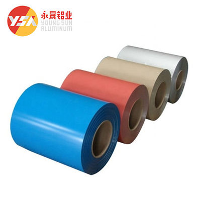 PE PVDF เคลือบสีอลูมิเนียมเคลือบสีสำหรับการตกแต่งภายในที่สดใสและมีสีสัน