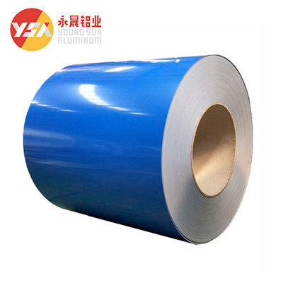 1060 1050 1100 Pvc เคลือบสีเคลือบสีอลูมิเนียมแผ่นเคลือบสีม้วนสำหรับรางน้ำ