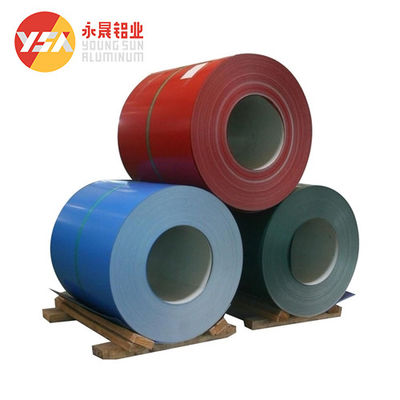 PE PVDF จิตรกรรม 6.0 มม. แผ่นอลูมิเนียมสีม้วนอลูมิเนียมเคลือบสีป้องกันด่าง